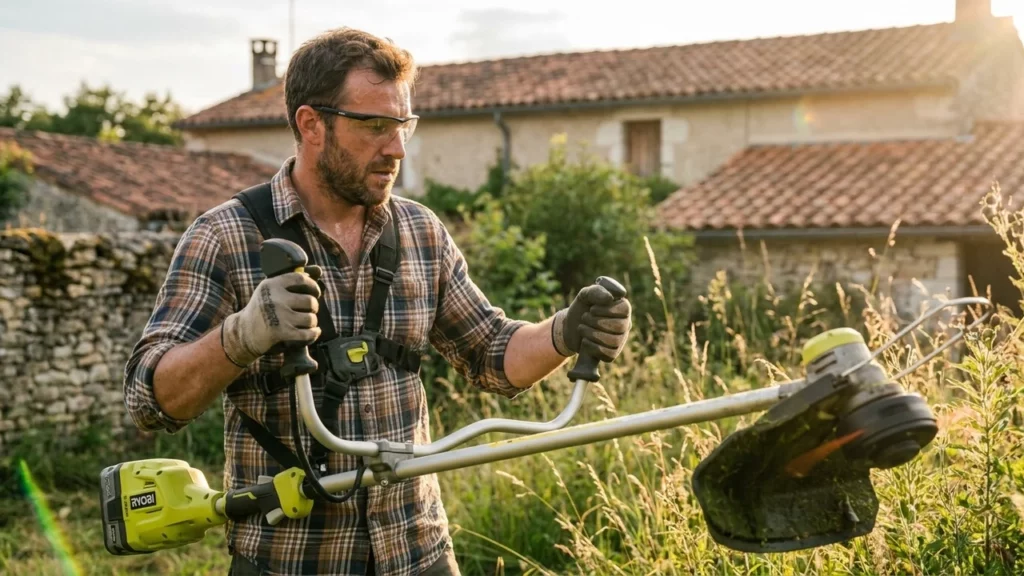 Gilles Reverdy teste Ryobi OBC1820B : Avis Complet sur la Débroussailleuse 18V One+